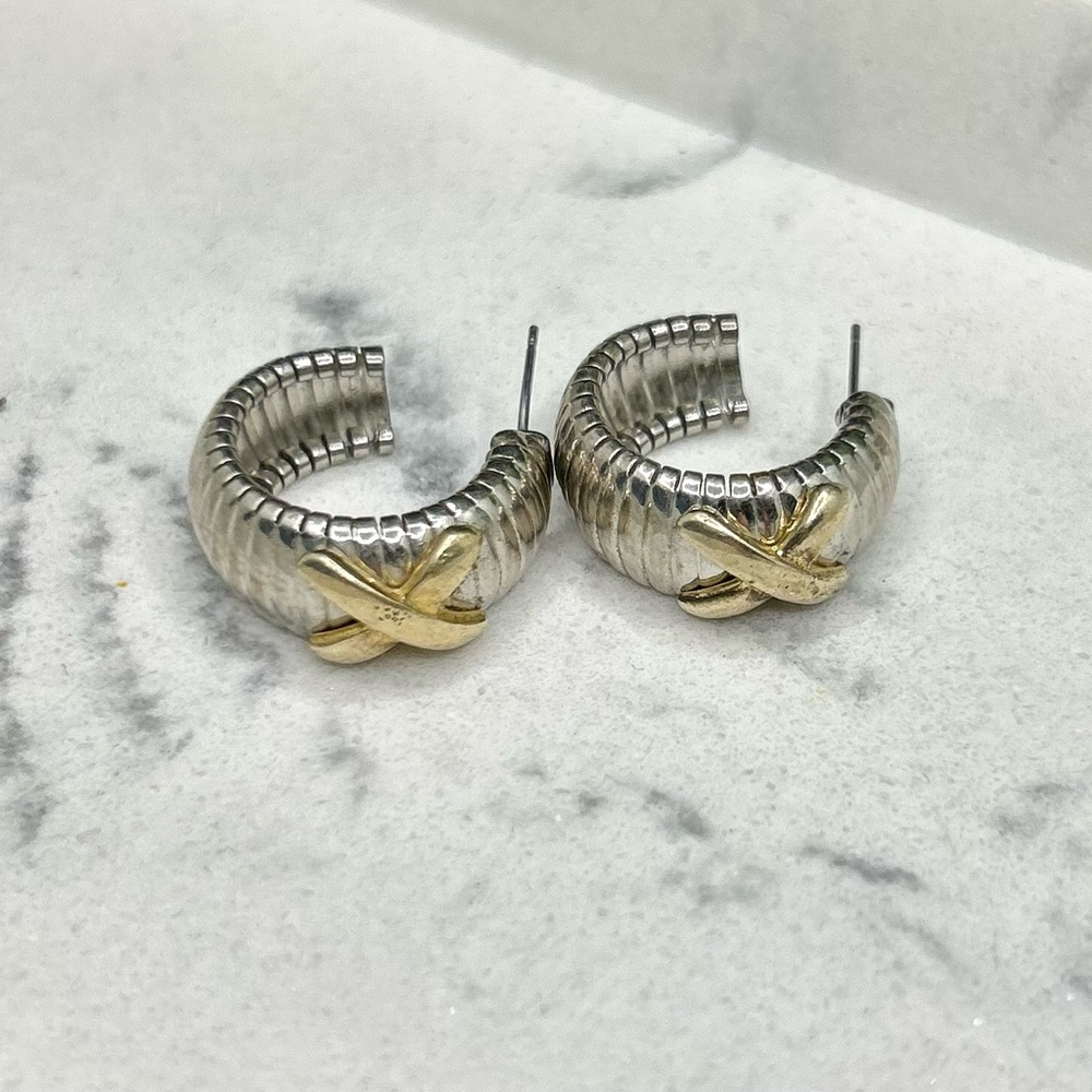 Vintage two tones earrings